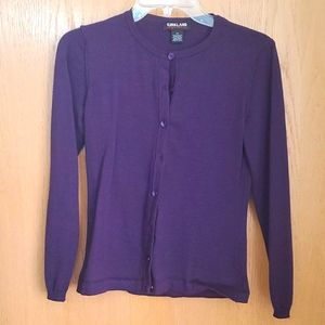 Deep purple cardigan